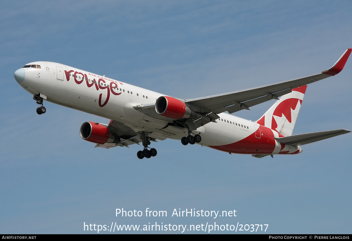 Aircraft Photo of C-GHPN | Boeing 767-33A/ER | Air Canada Rouge | AirHistory.net #203717