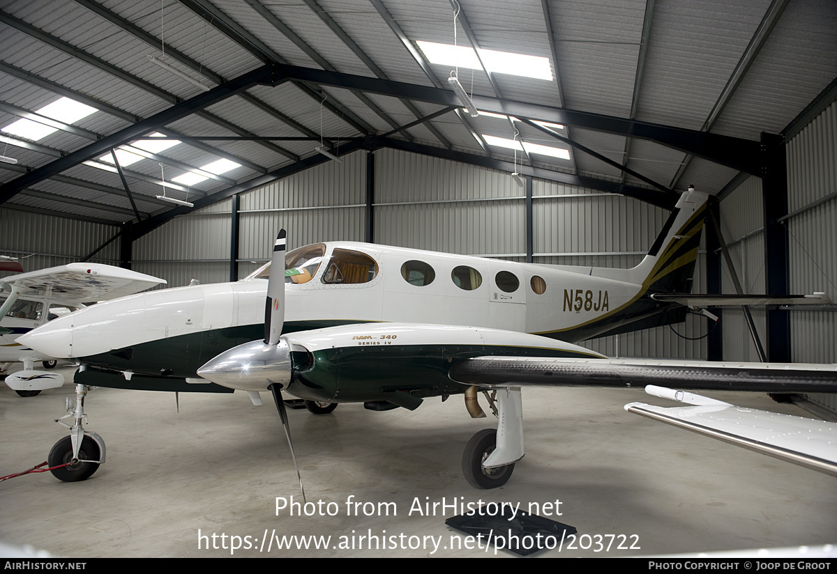 Aircraft Photo of N58JA | Cessna 340A | AirHistory.net #203722