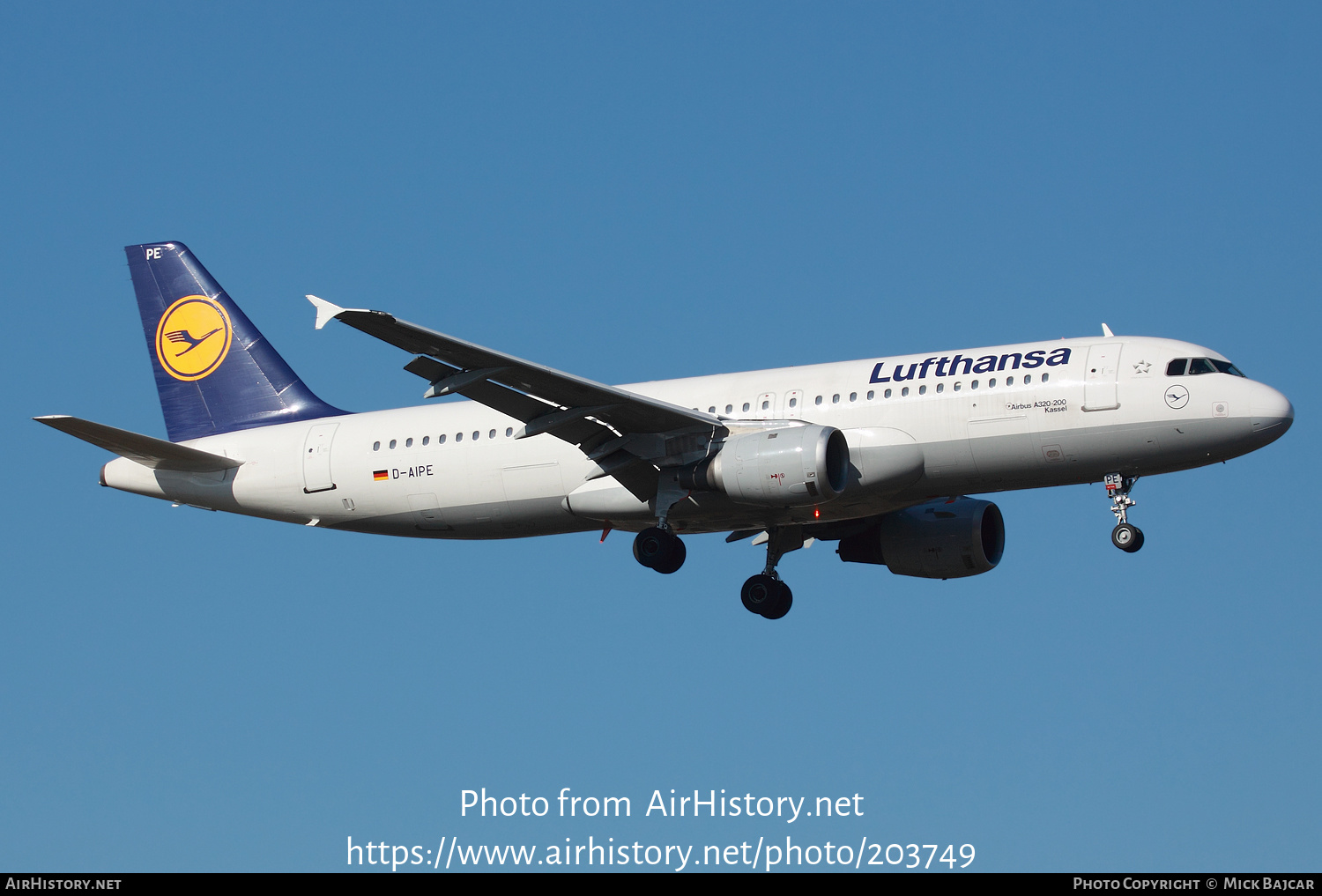 Aircraft Photo of D-AIPE | Airbus A320-211 | Lufthansa | AirHistory.net #203749