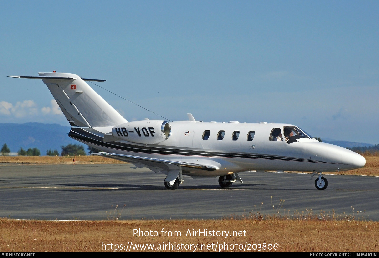 Aircraft Photo of HB-VOF | Cessna 525 CitationJet CJ1+ | AirHistory.net #203806