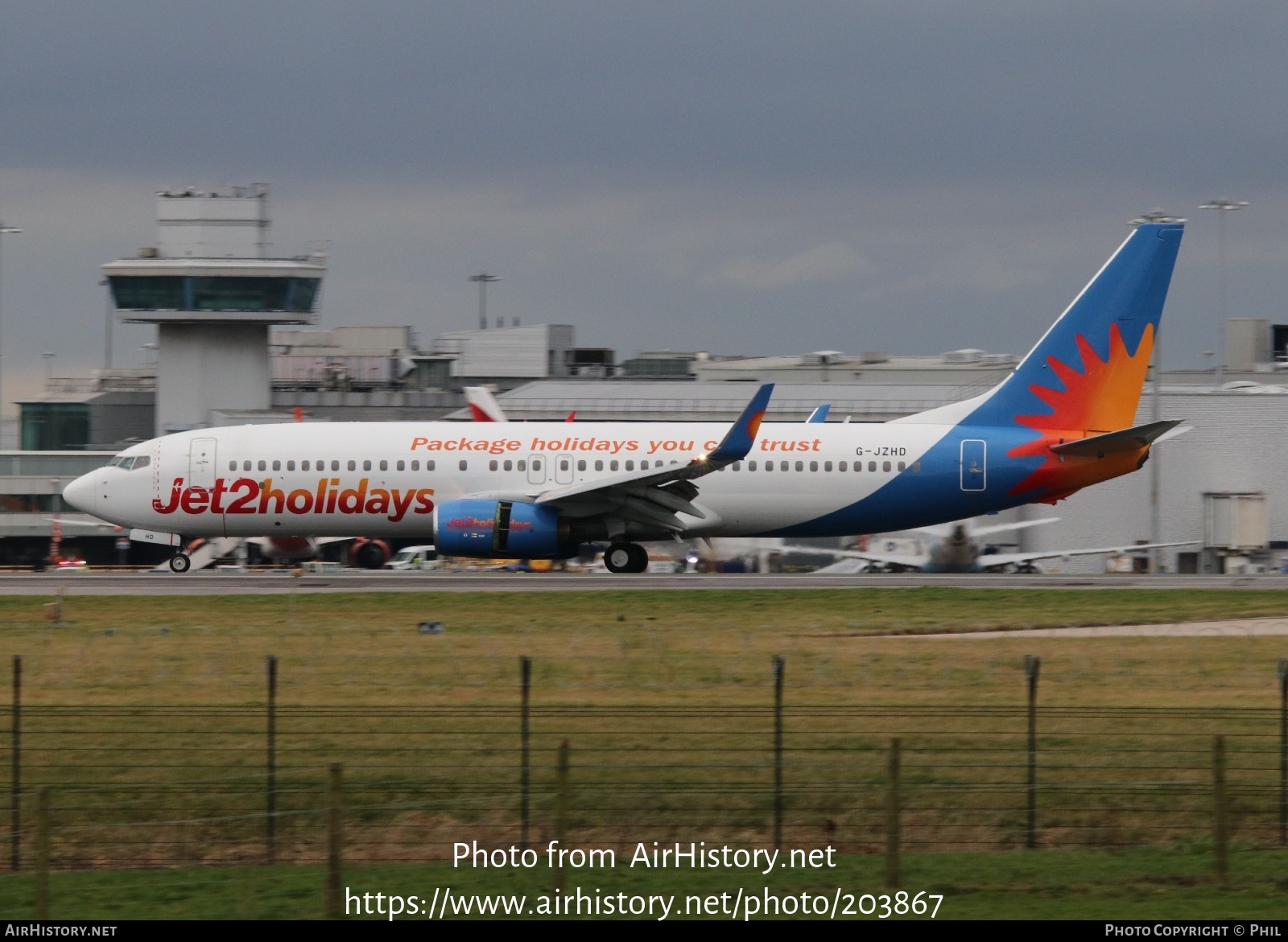 Aircraft Photo of G-JZHD | Boeing 737-808 | Jet2 Holidays | AirHistory.net #203867