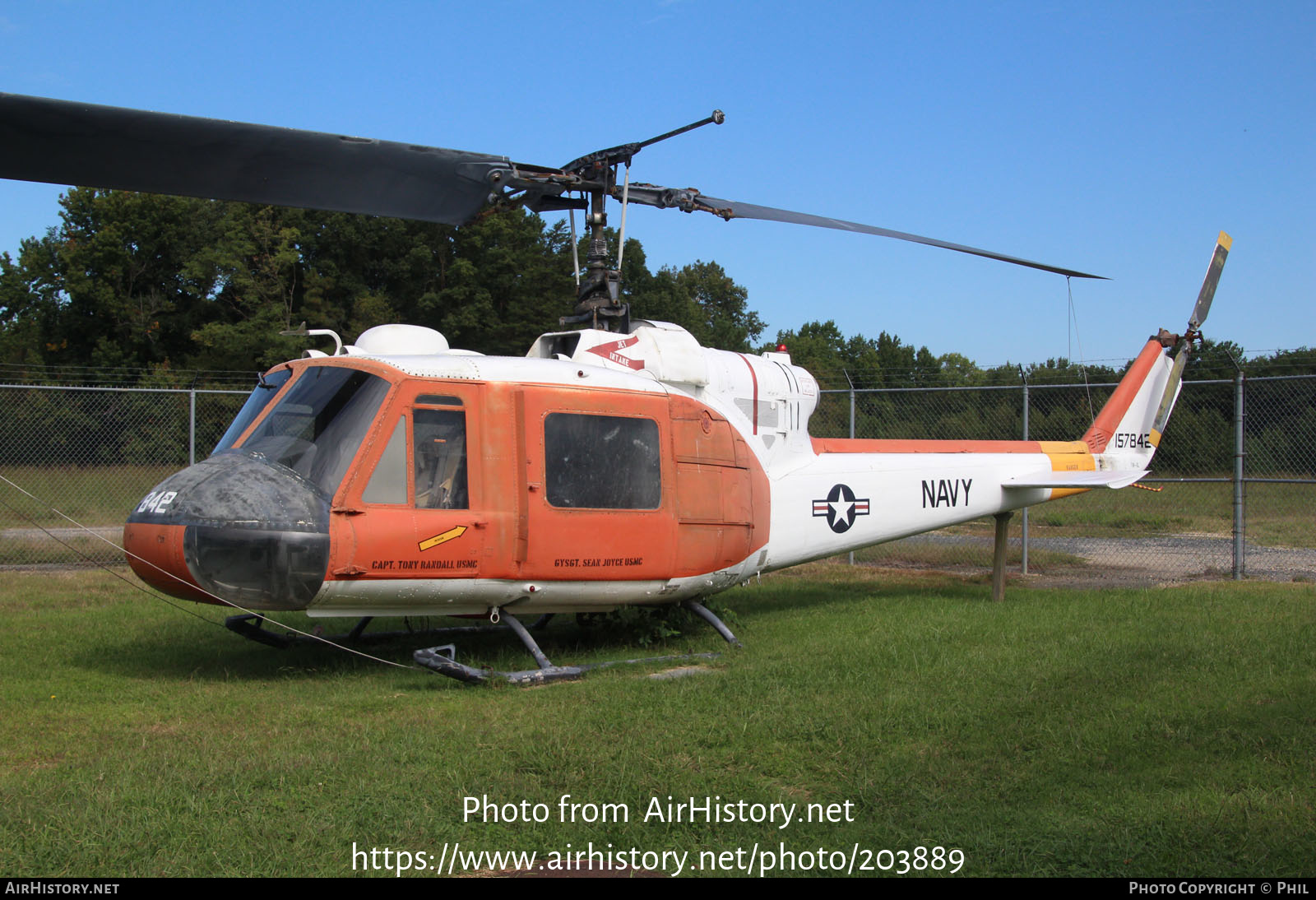 Aircraft Photo of 157842 | Bell TH-1L Iroquois | USA - Navy | AirHistory.net #203889