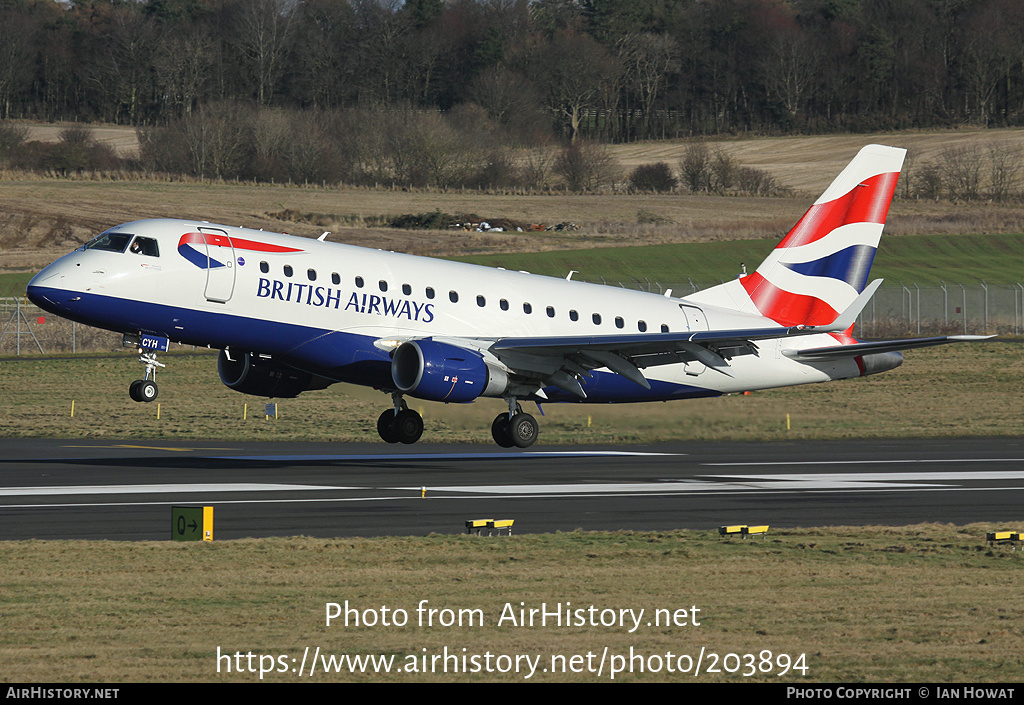 Aircraft Photo of G-LCYH | Embraer 170STD (ERJ-170-100STD) | British Airways | AirHistory.net #203894