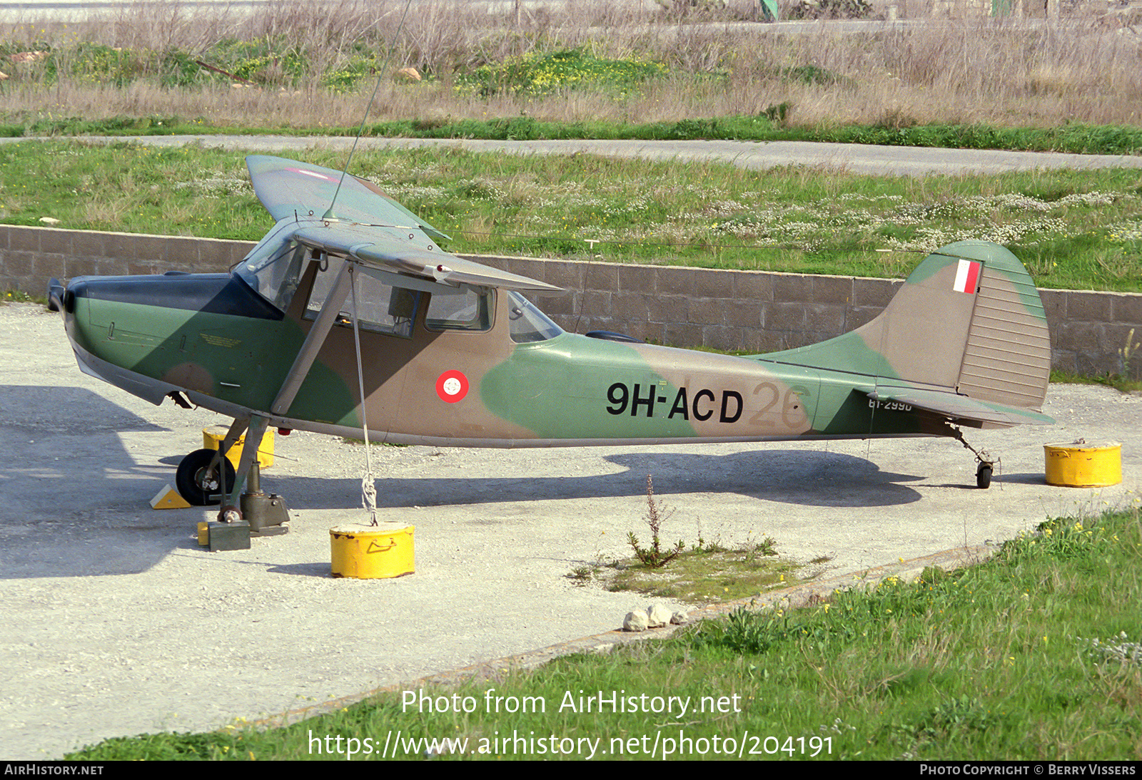 Aircraft Photo of 9H-ACD / 61-2990 | Cessna O-1E Bird Dog | Malta - Air Force | AirHistory.net #204191