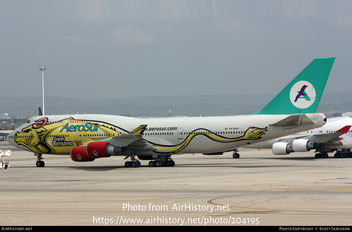 Aircraft Photo of CP-2603 | Boeing 747-443 | AeroSur | AirHistory.net #204195