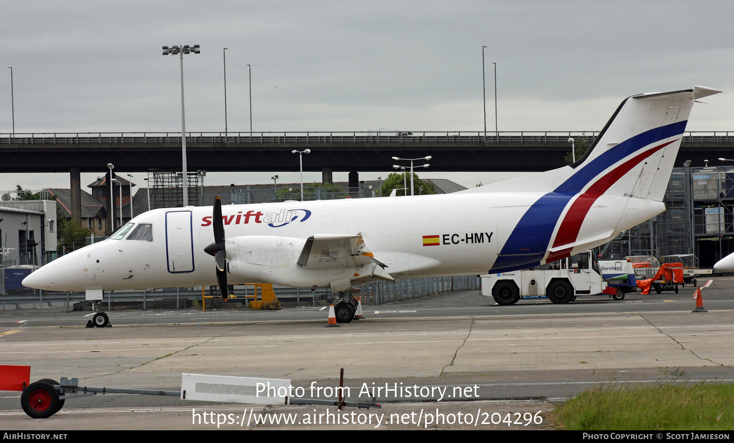 Aircraft Photo of EC-HMY | Embraer EMB-120(ERF) Brasilia | Swiftair | AirHistory.net #204296