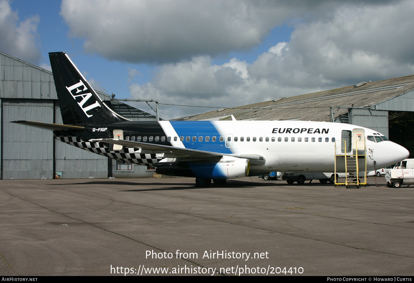 Aircraft Photo of G-FIGP | Boeing 737-2E7/Adv | European Aircharter - EAL/EAC | AirHistory.net #204410