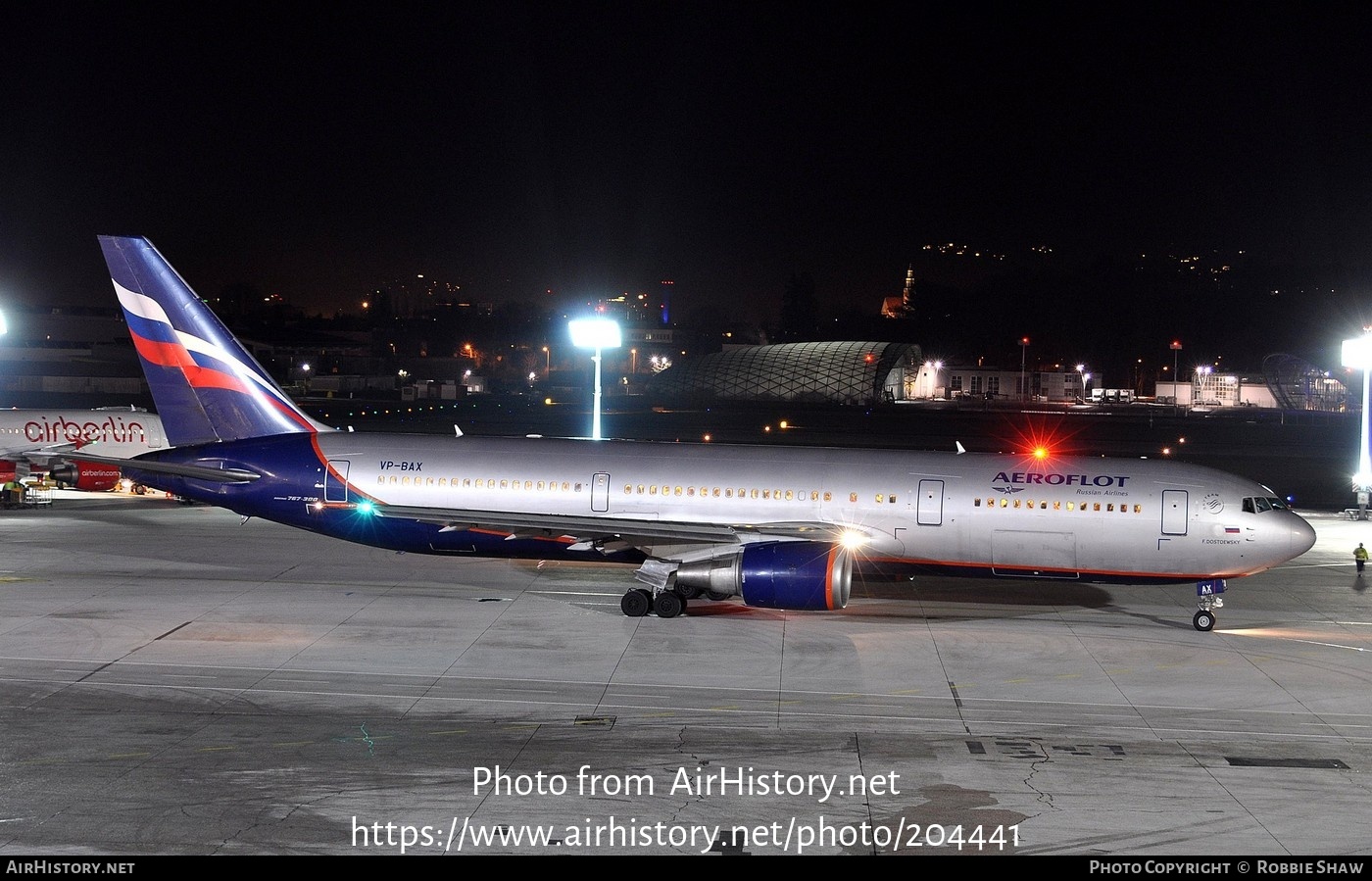 Aircraft Photo of VP-BAX | Boeing 767-36N/ER | Aeroflot - Russian Airlines | AirHistory.net #204441