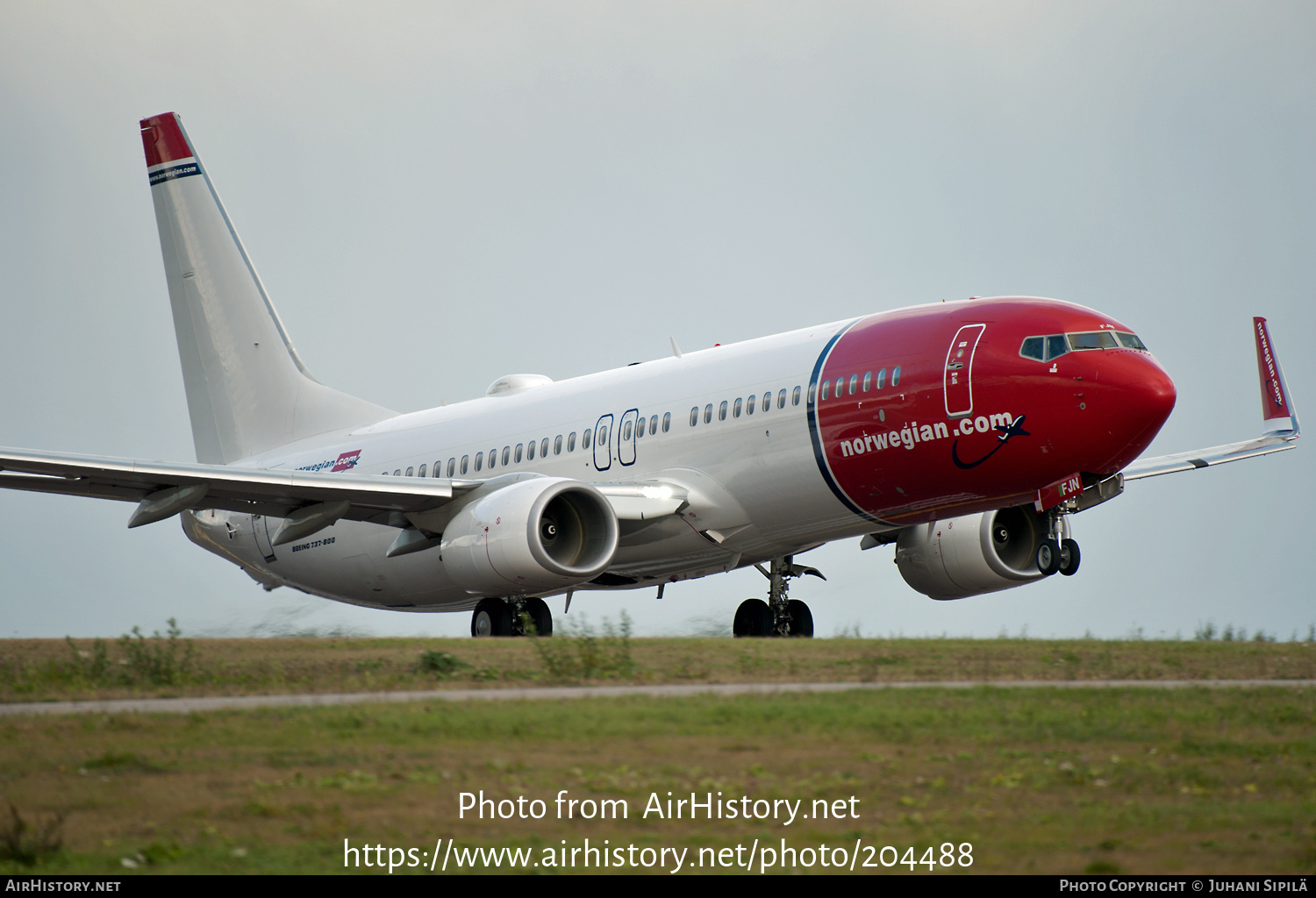 Aircraft Photo of EI-FJN | Boeing 737-8JP | Norwegian | AirHistory.net #204488