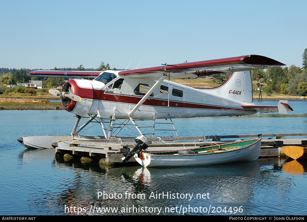 Aircraft Photo of C-GACK | De Havilland Canada DHC-2 Beaver Mk1 | AirHistory.net #204496