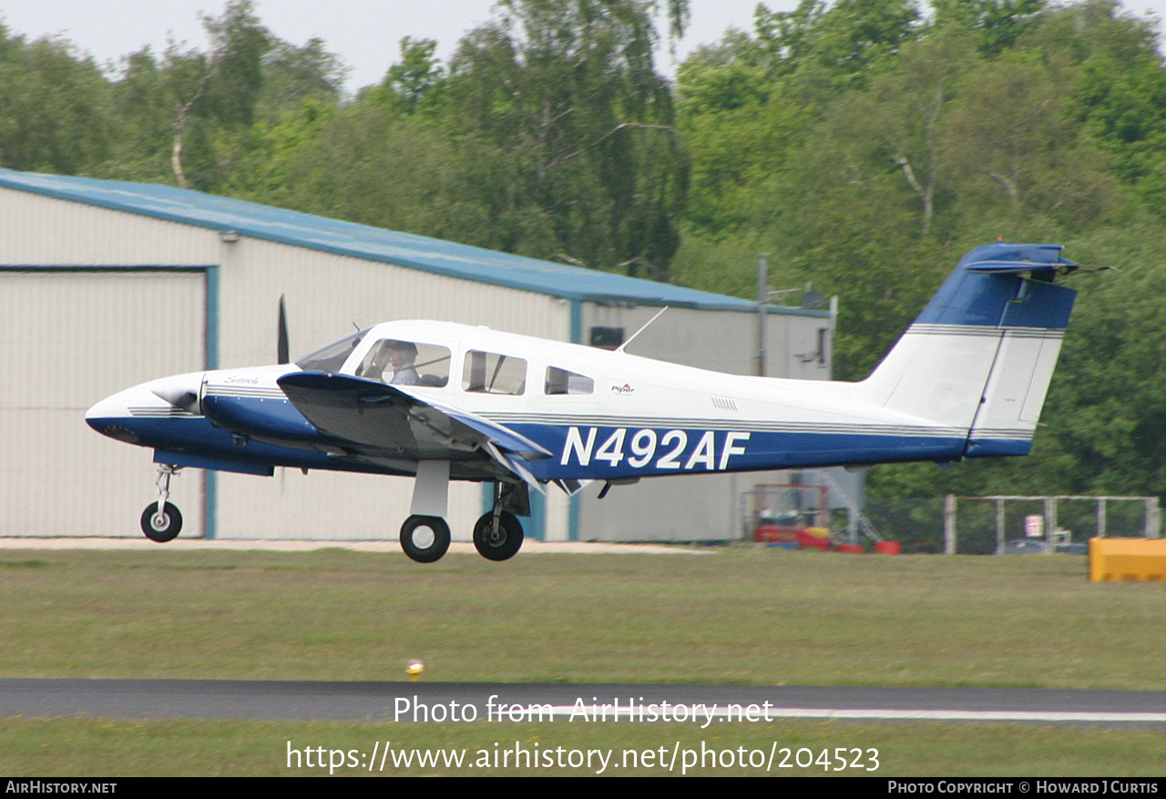 Aircraft Photo of N492AF | Piper PA-44-180 Seminole | AirHistory.net #204523