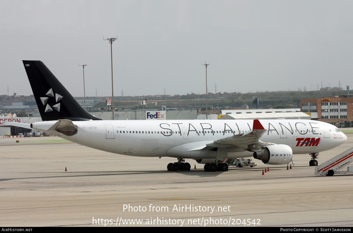 Aircraft Photo of PT-MVM | Airbus A330-223 | TAM Linhas Aéreas | AirHistory.net #204542