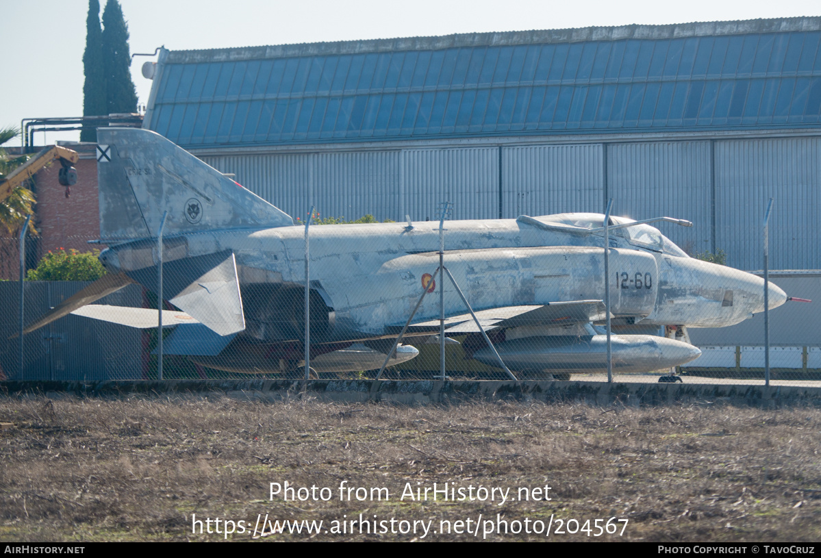 Aircraft Photo of CR12-51 | McDonnell RF-4C Phantom II | Spain - Air Force | AirHistory.net #204567