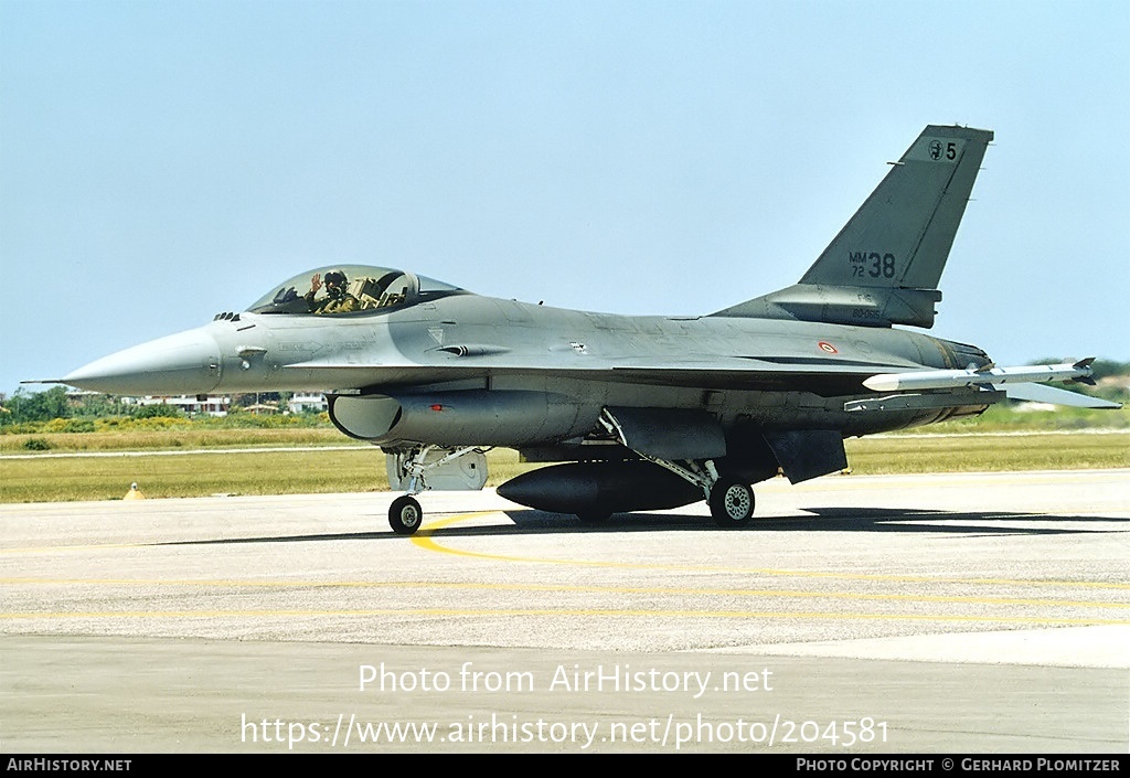 Aircraft Photo of MM7238 | General Dynamics F-16A/ADF Fighting Falcon | Italy - Air Force | AirHistory.net #204581