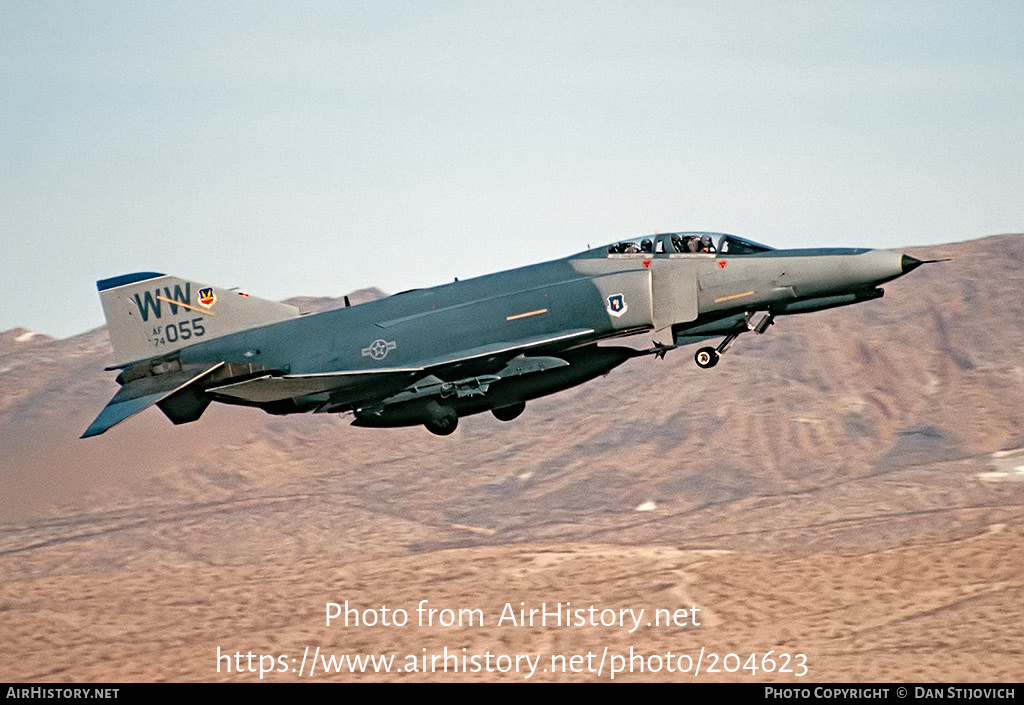 Aircraft Photo of 74-1055 / AF74-055 | McDonnell Douglas F-4E Phantom II | USA - Air Force | AirHistory.net #204623