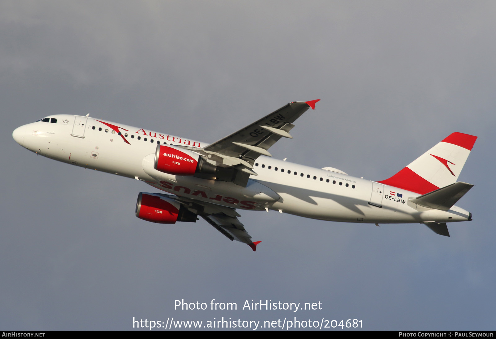 Aircraft Photo of OE-LBW | Airbus A320-214 | Austrian Airlines | AirHistory.net #204681