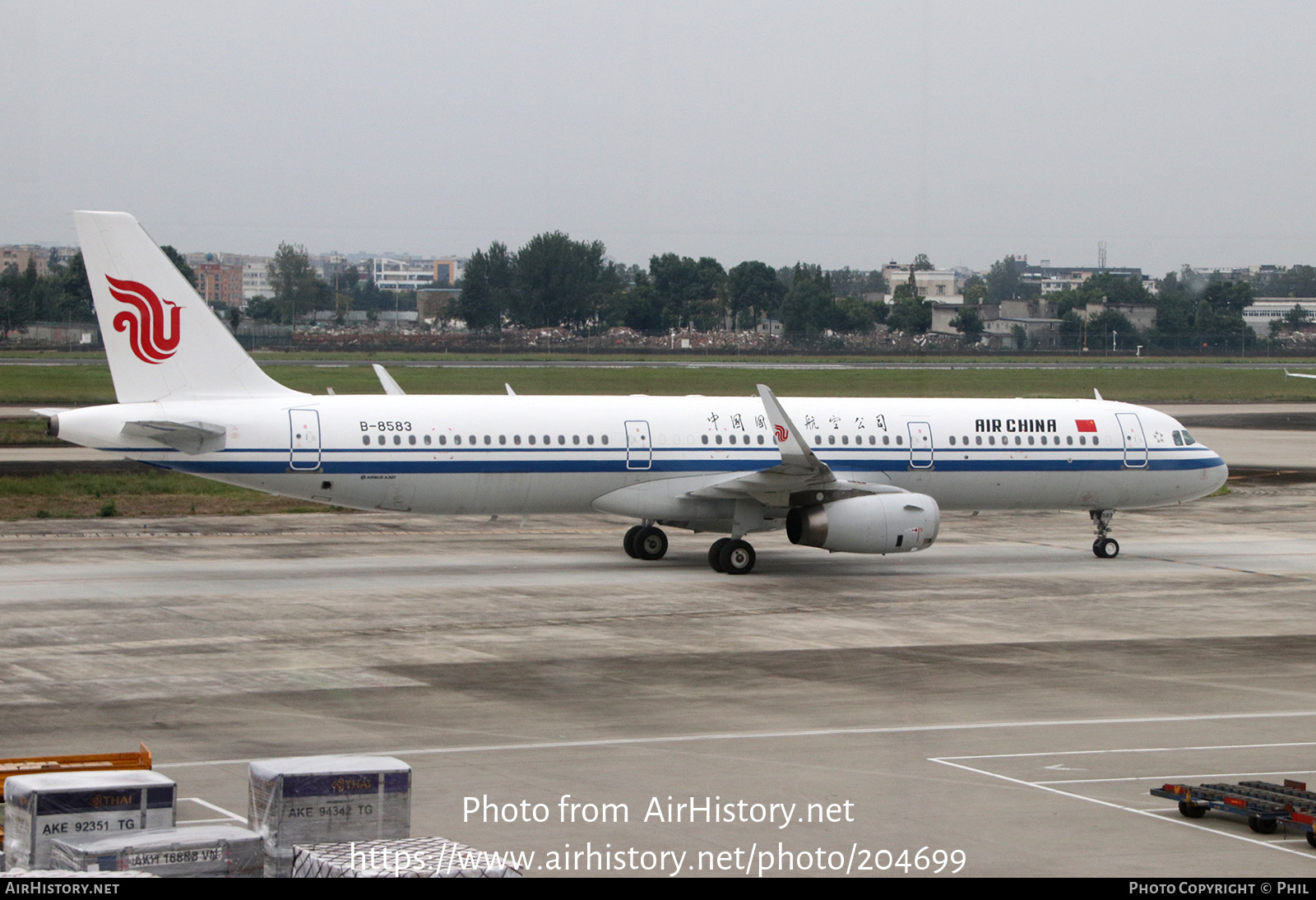 Aircraft Photo of B-8583 | Airbus A321-232 | Air China | AirHistory.net #204699