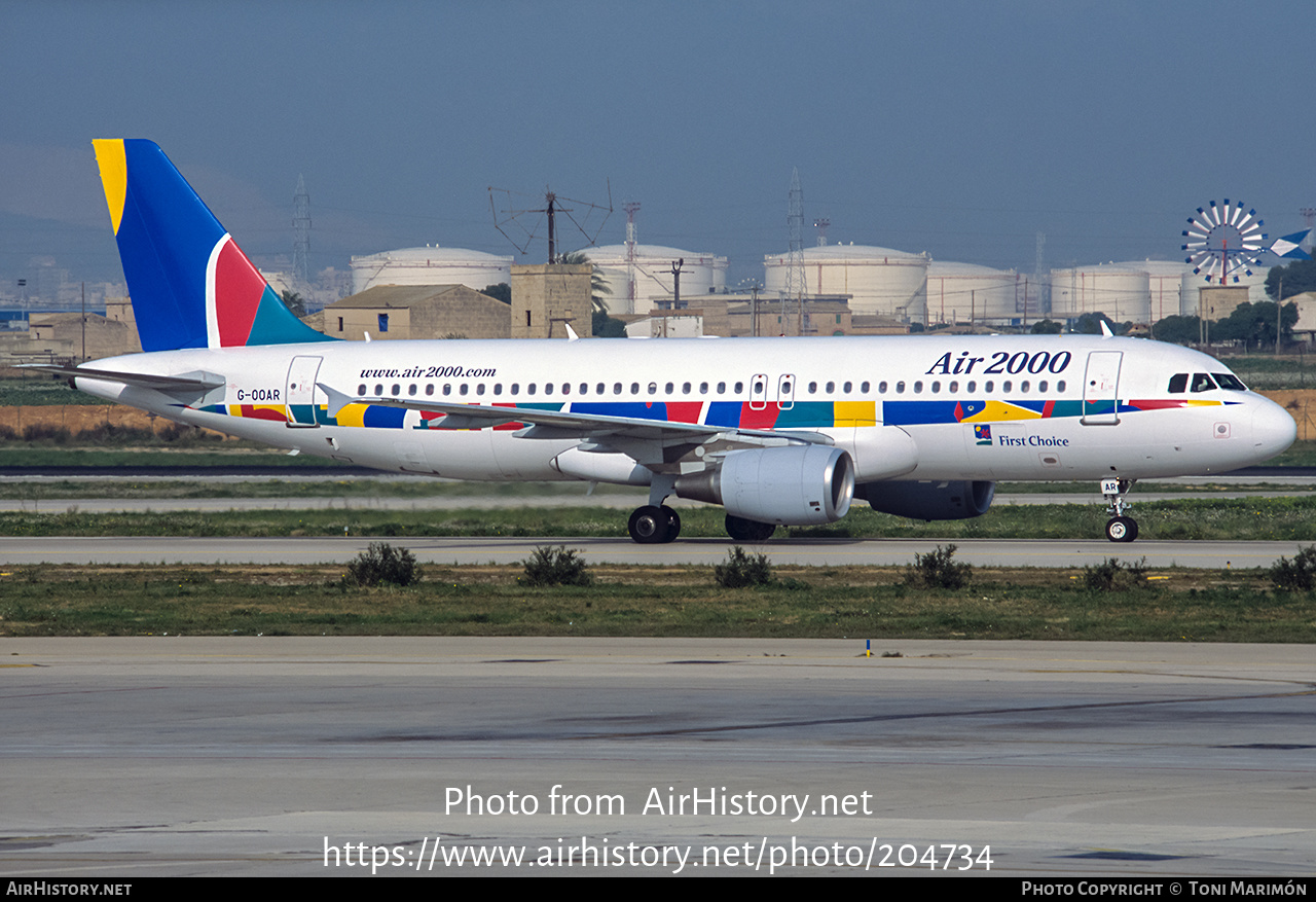 Aircraft Photo of G-OOAR | Airbus A320-214 | Air 2000 | AirHistory.net #204734