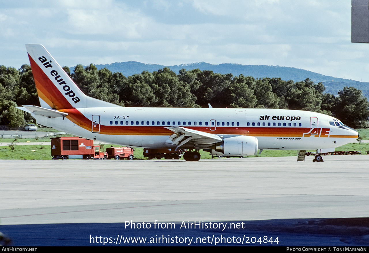 Aircraft Photo of XA-SIY | Boeing 737-3Y0 | Air Europa | AirHistory.net #204844