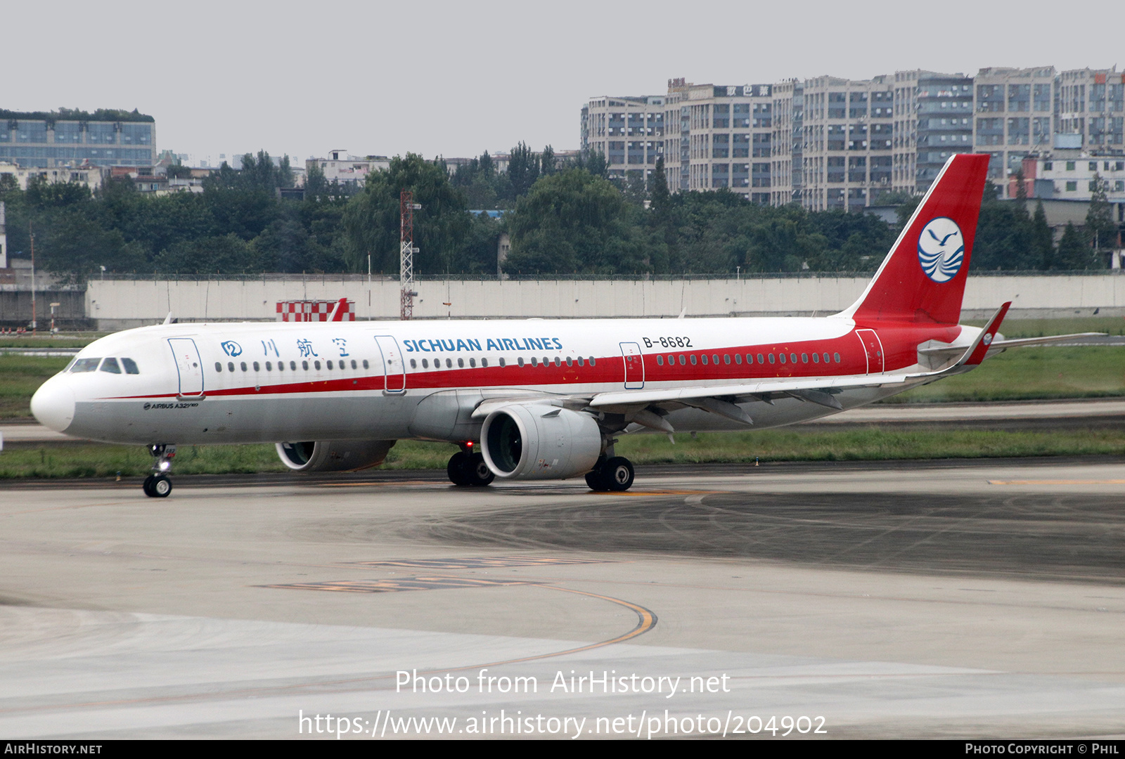 Aircraft Photo of B-8682 | Airbus A321-271N | Sichuan Airlines | AirHistory.net #204902