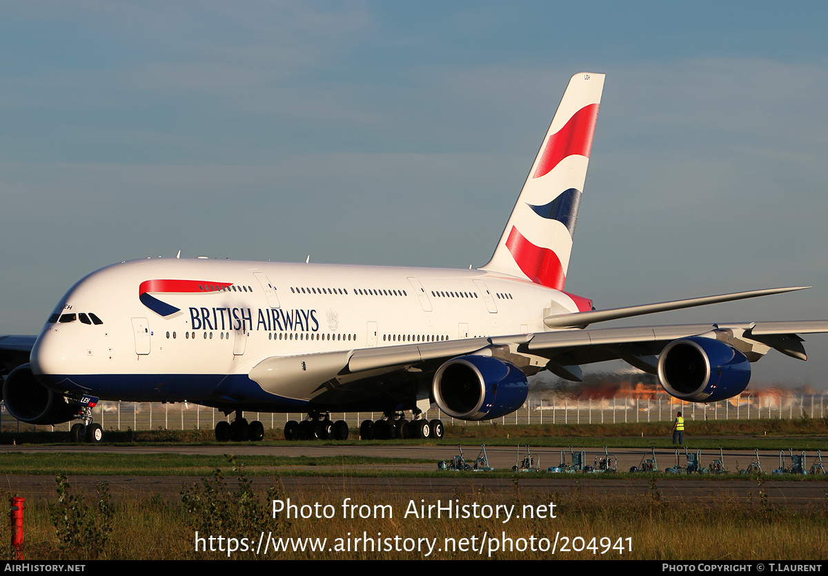 Aircraft Photo of G-XLEH | Airbus A380-841 | British Airways | AirHistory.net #204941