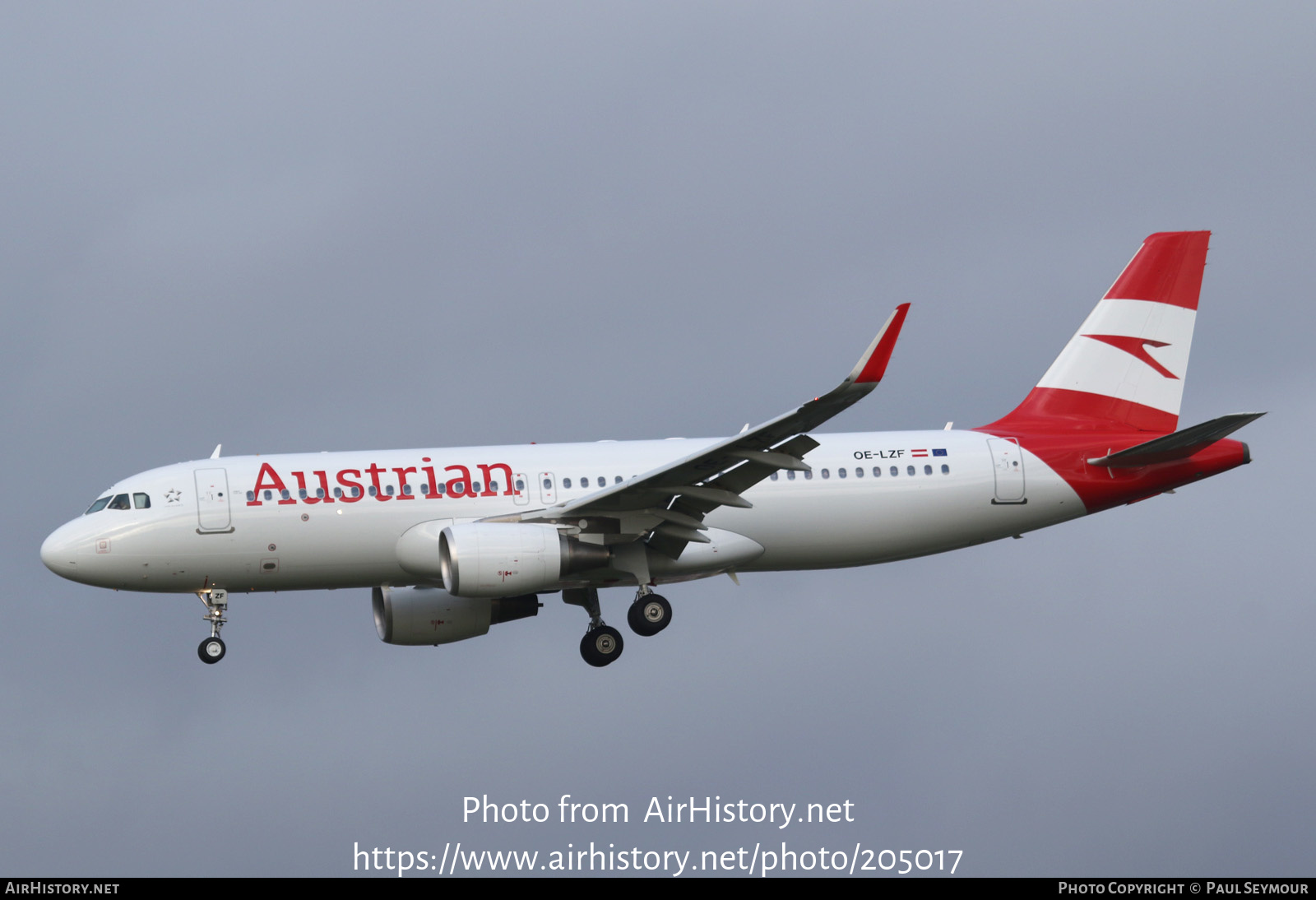 Aircraft Photo of OE-LZF | Airbus A320-214 | Austrian Airlines | AirHistory.net #205017