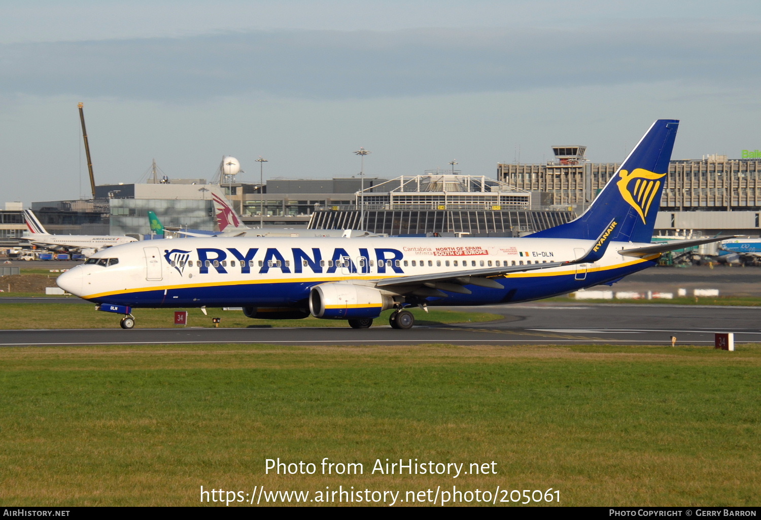 Aircraft Photo of EI-DLN | Boeing 737-8AS | Ryanair | AirHistory.net #205061