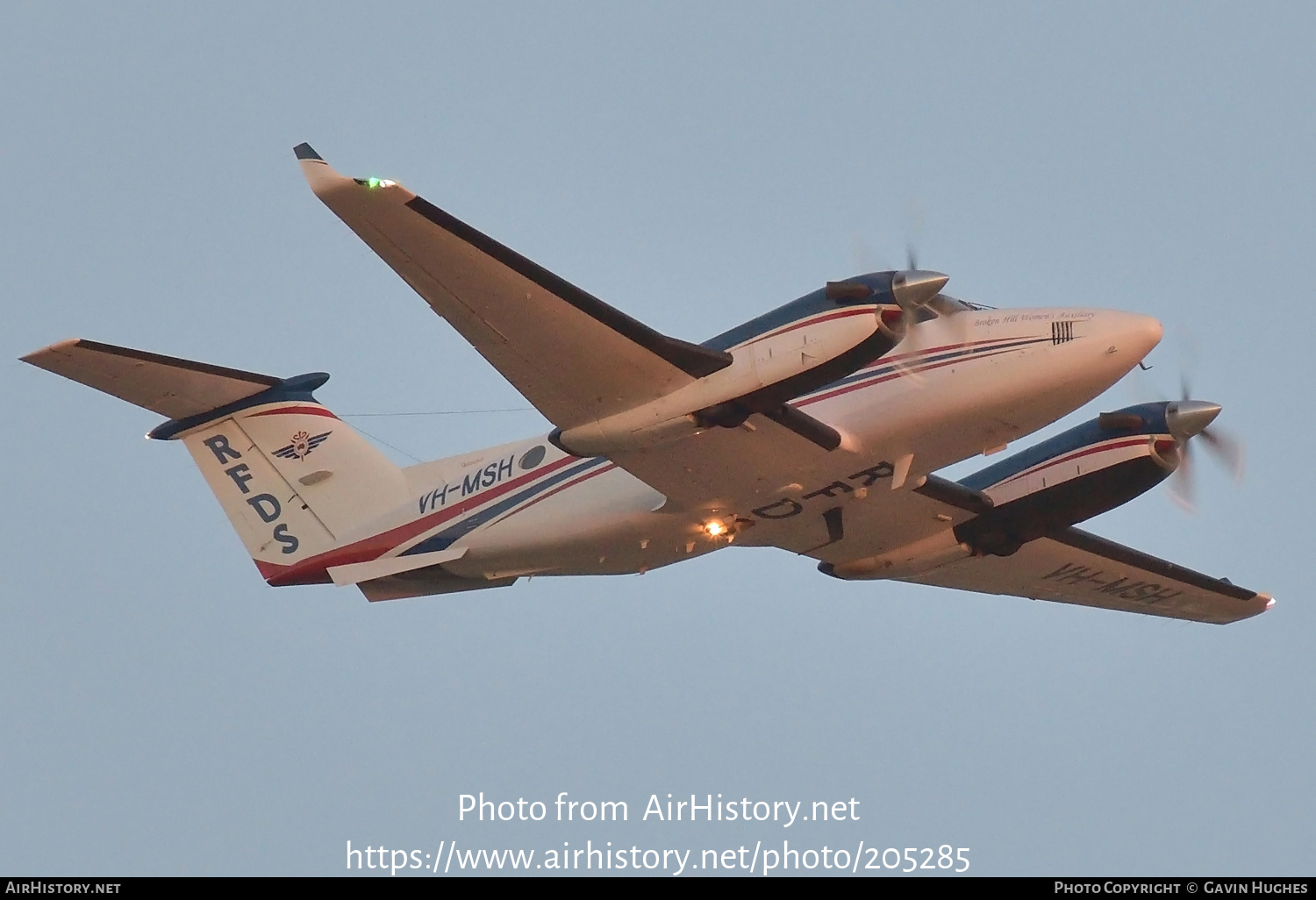 Aircraft Photo of VH-MSH | Raytheon B200 King Air | Royal Flying Doctor Service - RFDS | AirHistory.net #205285