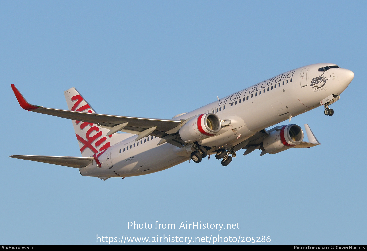 Aircraft Photo of VH-VUU | Boeing 737-8FE | Virgin Australia Airlines | AirHistory.net #205286