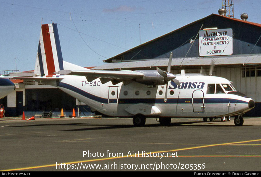 Aircraft Photo of TI-SAC | CASA C-212-200 Aviocar | SANSA - Servicios Aéreos Nacionales | AirHistory.net #205356