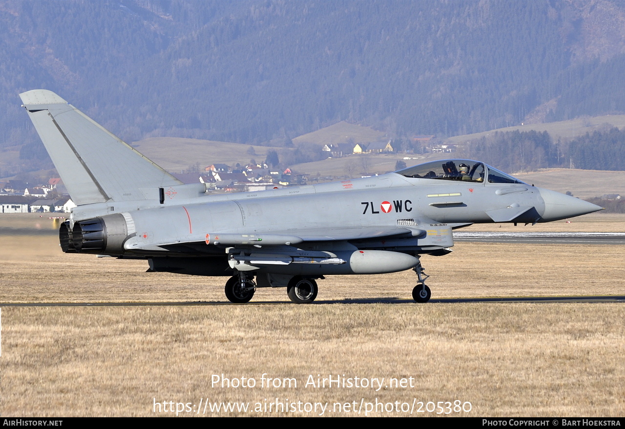 Aircraft Photo of 7L-WC | Eurofighter EF-2000 Typhoon | Austria - Air Force | AirHistory.net #205380