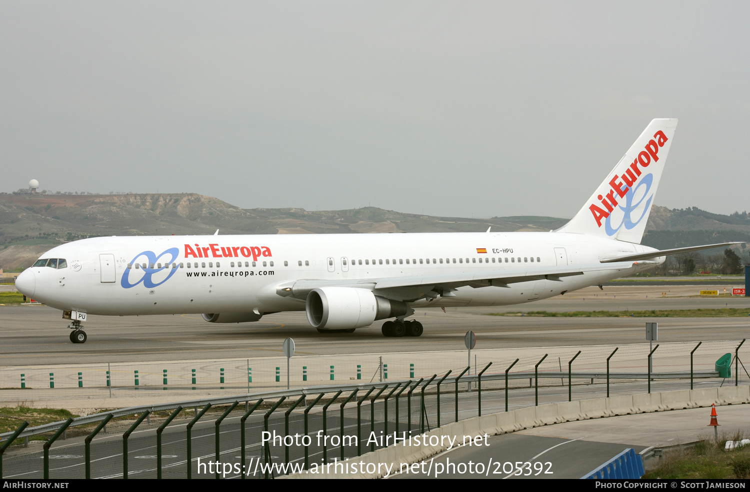 Aircraft Photo of EC-HPU | Boeing 767-3Q8/ER | Air Europa | AirHistory.net #205392