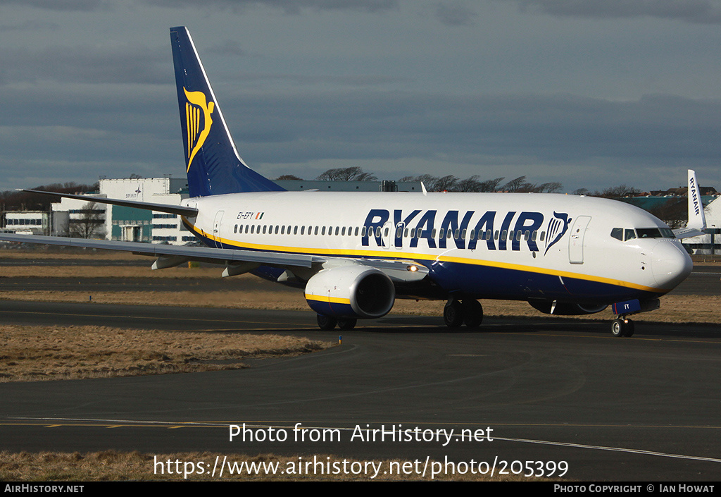 Aircraft Photo of EI-EFY | Boeing 737-8AS | Ryanair | AirHistory.net #205399