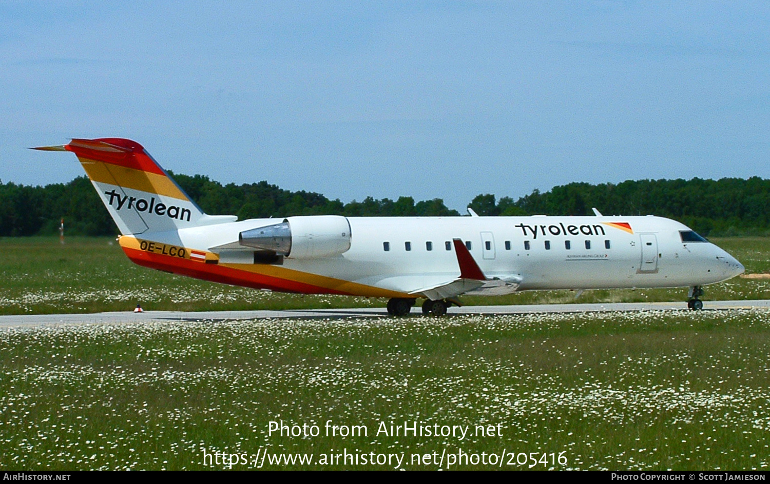 Aircraft Photo of OE-LCQ | Bombardier CRJ-200ER (CL-600-2B19) | Tyrolean Airways | AirHistory.net #205416