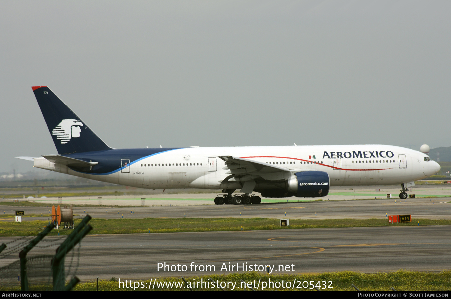 Aircraft Photo of N776AM | Boeing 777-2Q8/ER | AeroMéxico | AirHistory.net #205432