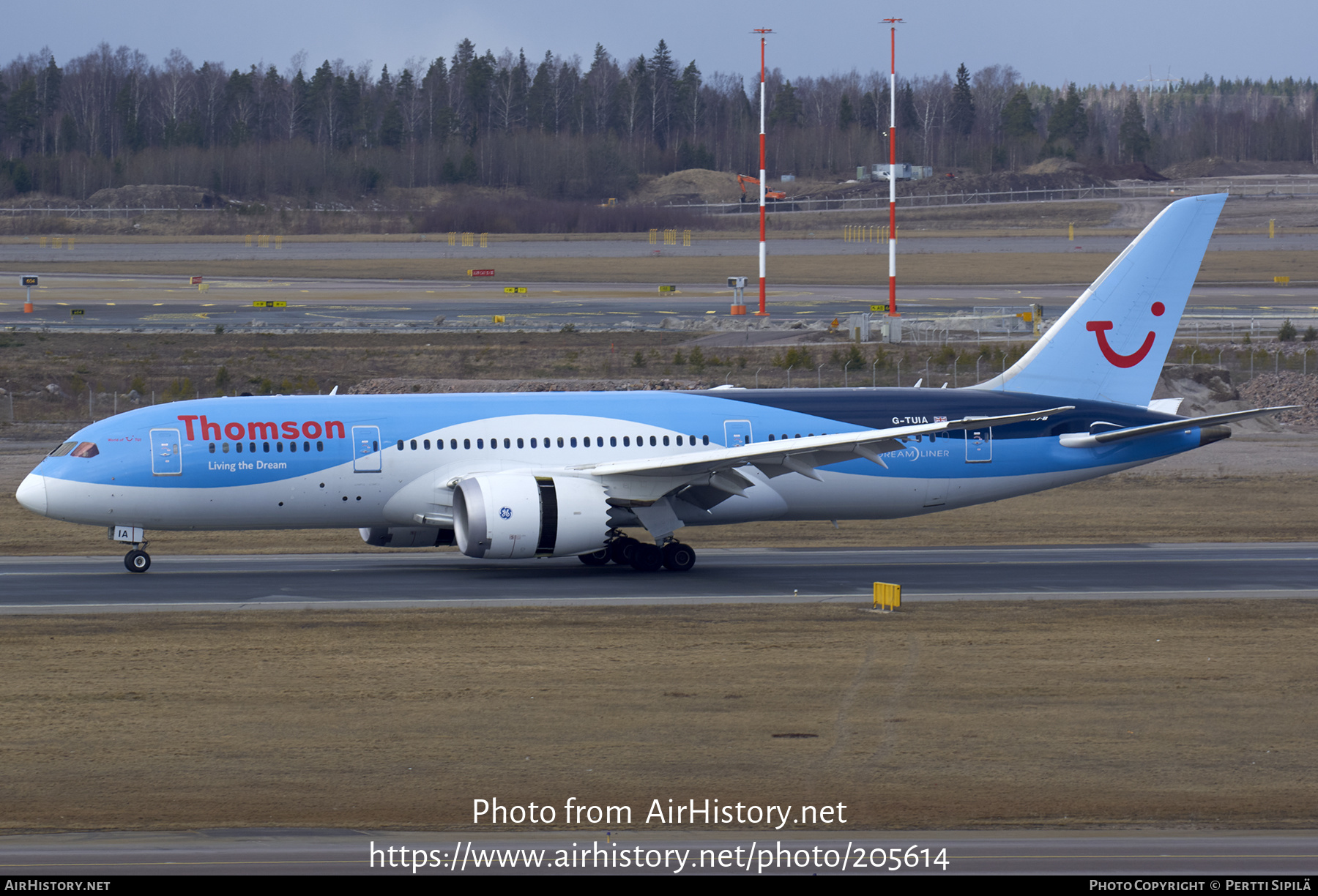 Aircraft Photo of G-TUIA | Boeing 787-8 Dreamliner | Thomson Airways | AirHistory.net #205614