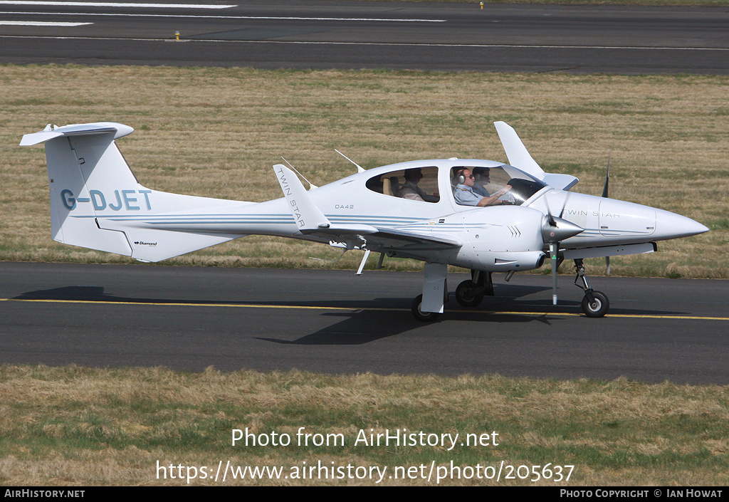 Aircraft Photo of G-DJET | Diamond DA42 Twin Star | AirHistory.net #205637