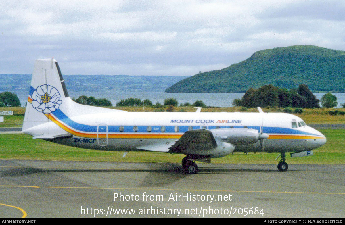 Aircraft Photo of ZK-MCF | Hawker Siddeley HS-748 Srs2A/275 | Mount Cook Airline | AirHistory.net #205684