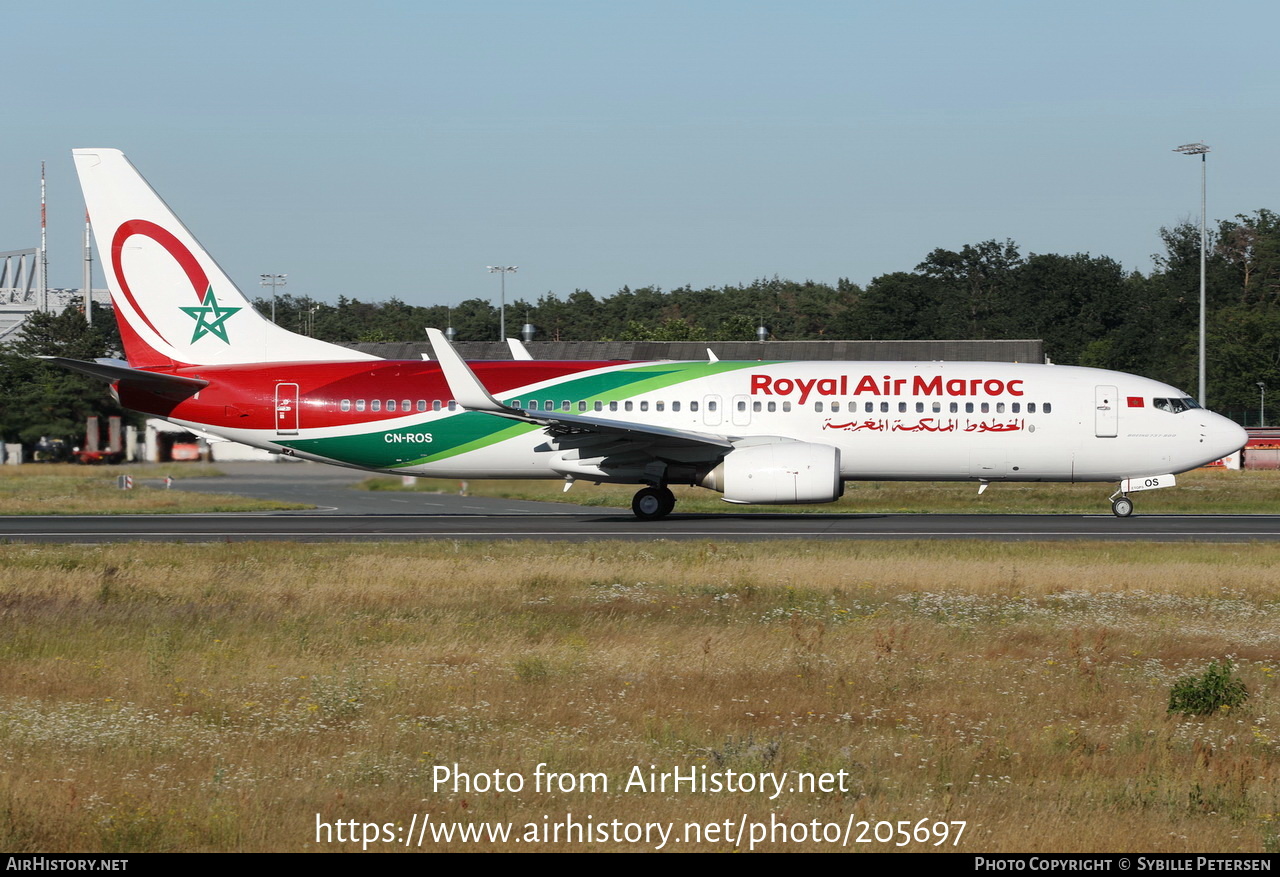 Aircraft Photo of CN-ROS | Boeing 737-8B6 | Royal Air Maroc - RAM | AirHistory.net #205697