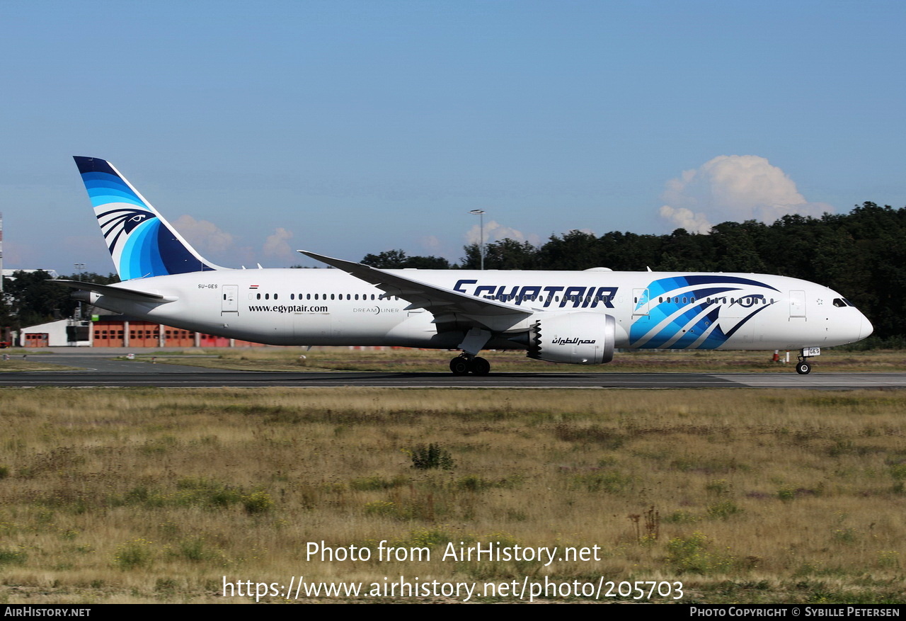 Aircraft Photo of SU-GES | Boeing 787-9 Dreamliner | EgyptAir | AirHistory.net #205703