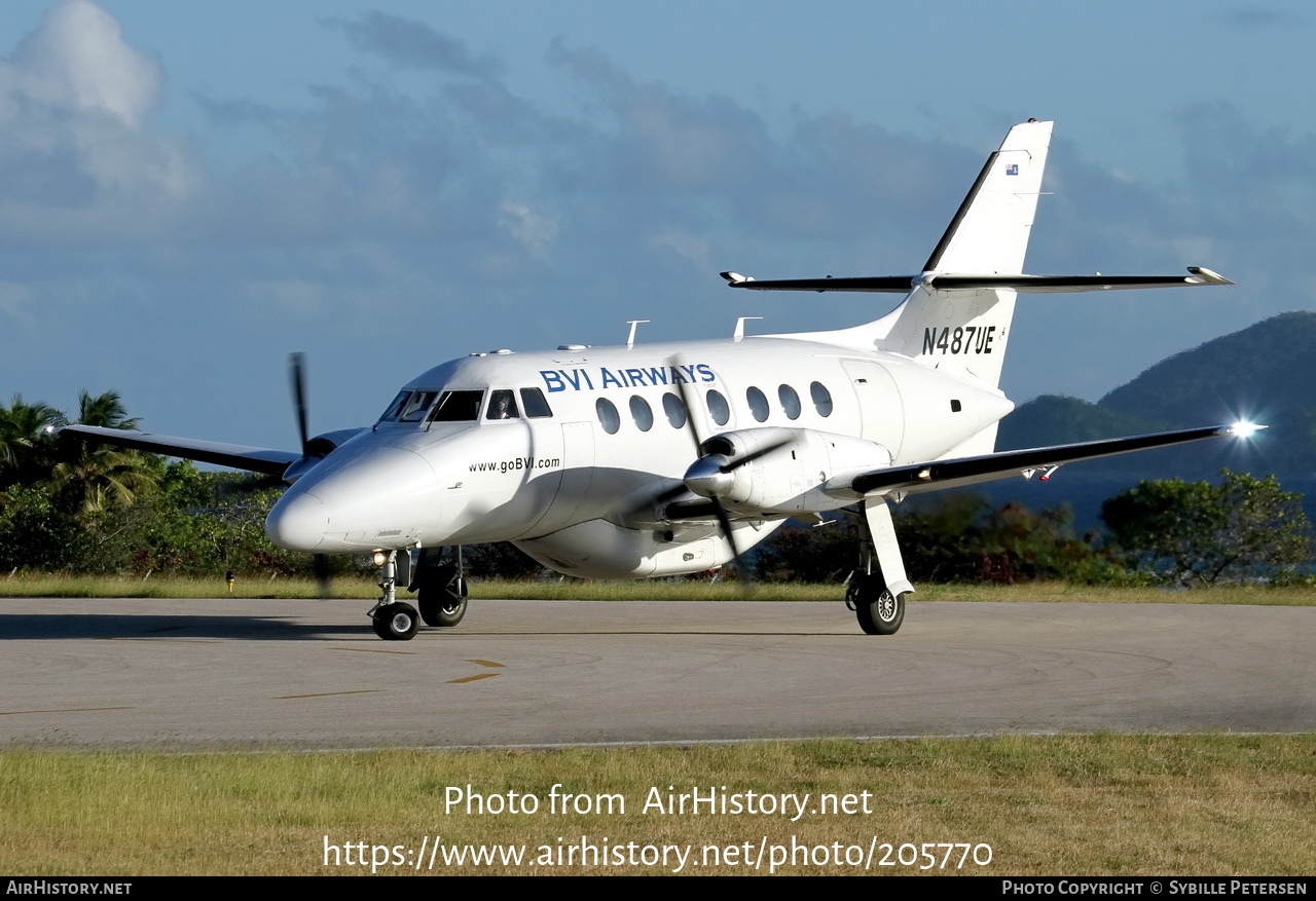 Aircraft Photo of N487UE | British Aerospace BAe-3201 Jetstream Super 31 | BVI Airways | AirHistory.net #205770