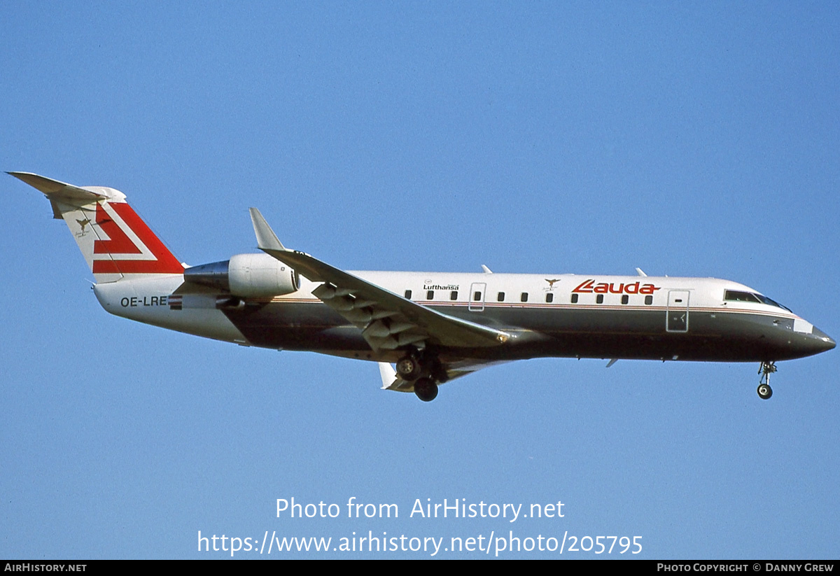 Aircraft Photo of OE-LRE | Canadair CRJ-100LR (CL-600-2B19) | Lauda Air | AirHistory.net #205795