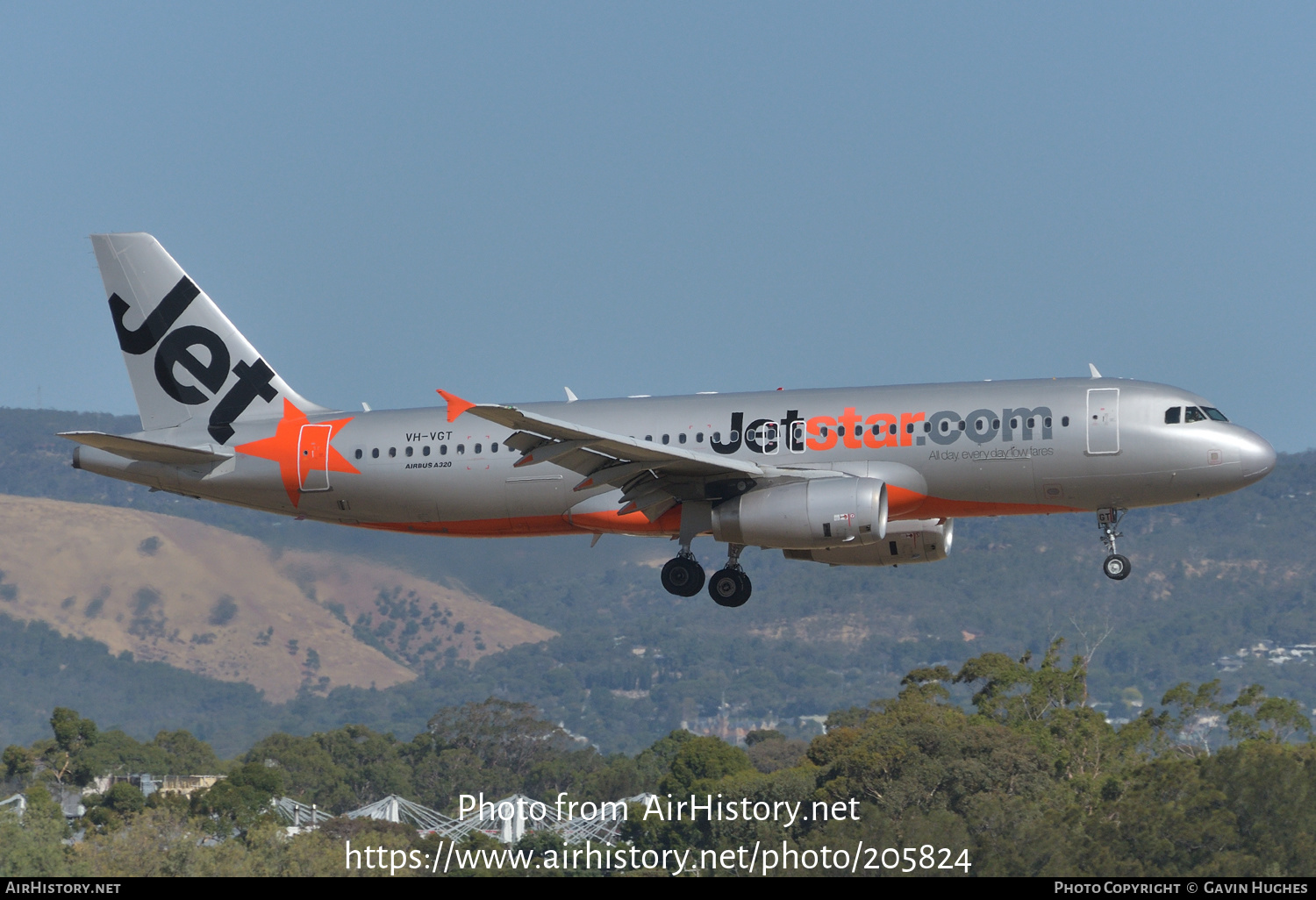 Aircraft Photo of VH-VGT | Airbus A320-232 | Jetstar Airways | AirHistory.net #205824