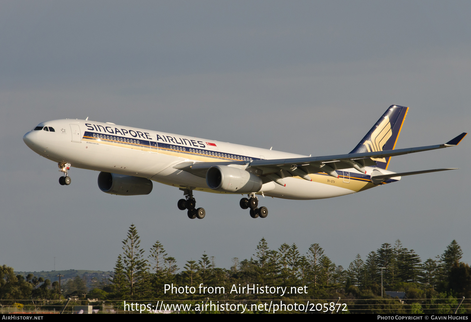 Aircraft Photo of 9V-STV | Airbus A330-343E | Singapore Airlines | AirHistory.net #205872