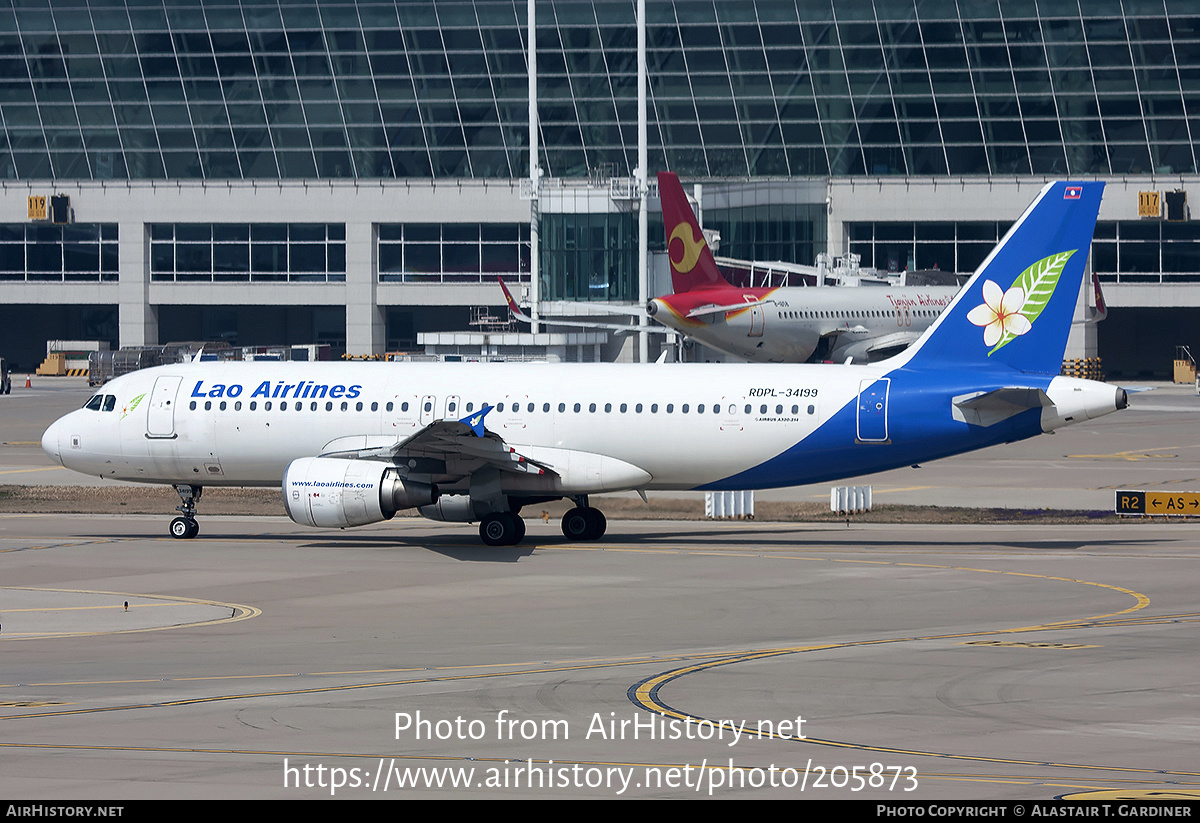 Aircraft Photo of RDPL-34199 | Airbus A320-214 | Lao Airlines | AirHistory.net #205873