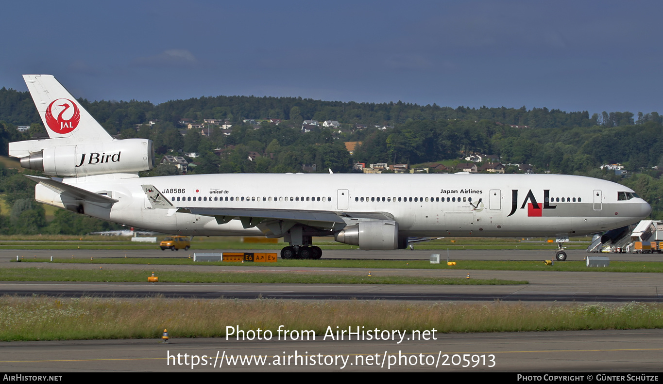 Aircraft Photo of JA8586 | McDonnell Douglas MD-11 | Japan Airlines - JAL | AirHistory.net #205913