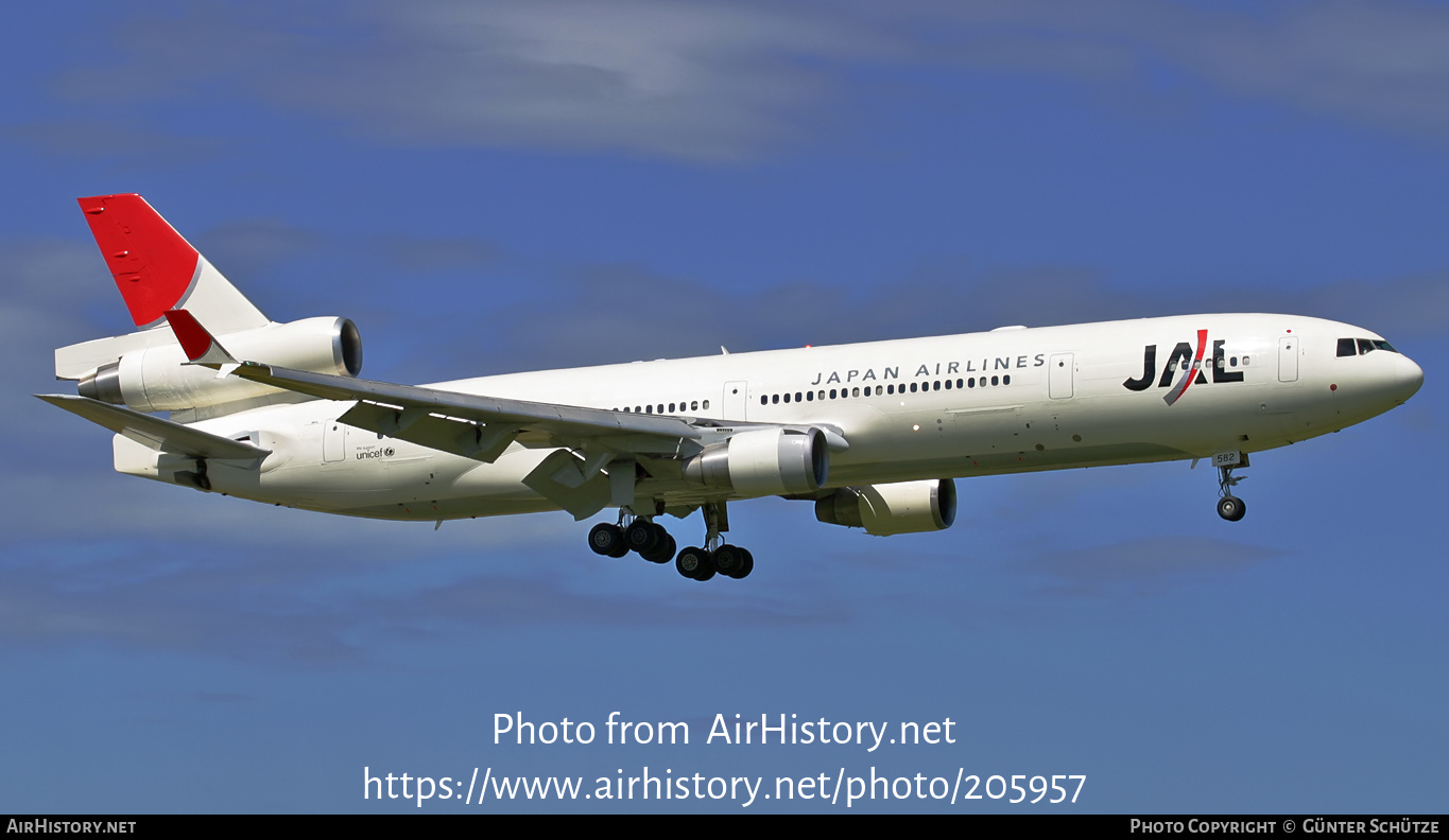 Aircraft Photo of JA8582 | McDonnell Douglas MD-11 | Japan Airlines - JAL | AirHistory.net #205957