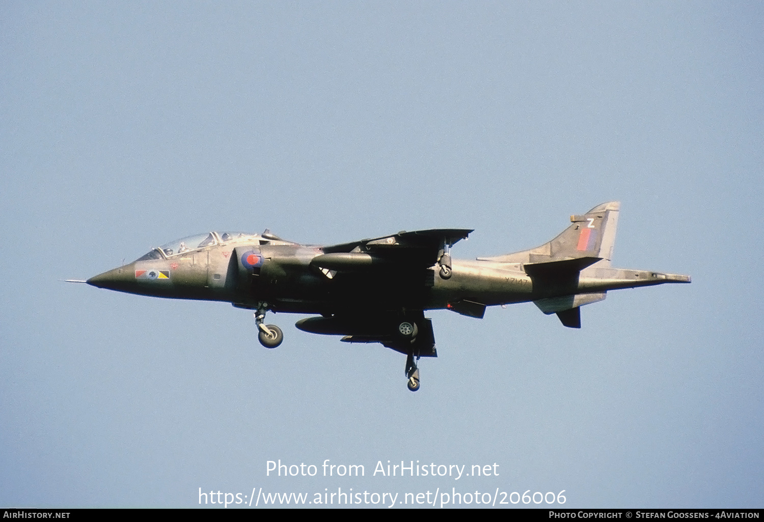 Aircraft Photo of XZ147 | British Aerospace Harrier T4 | UK - Air Force | AirHistory.net #206006