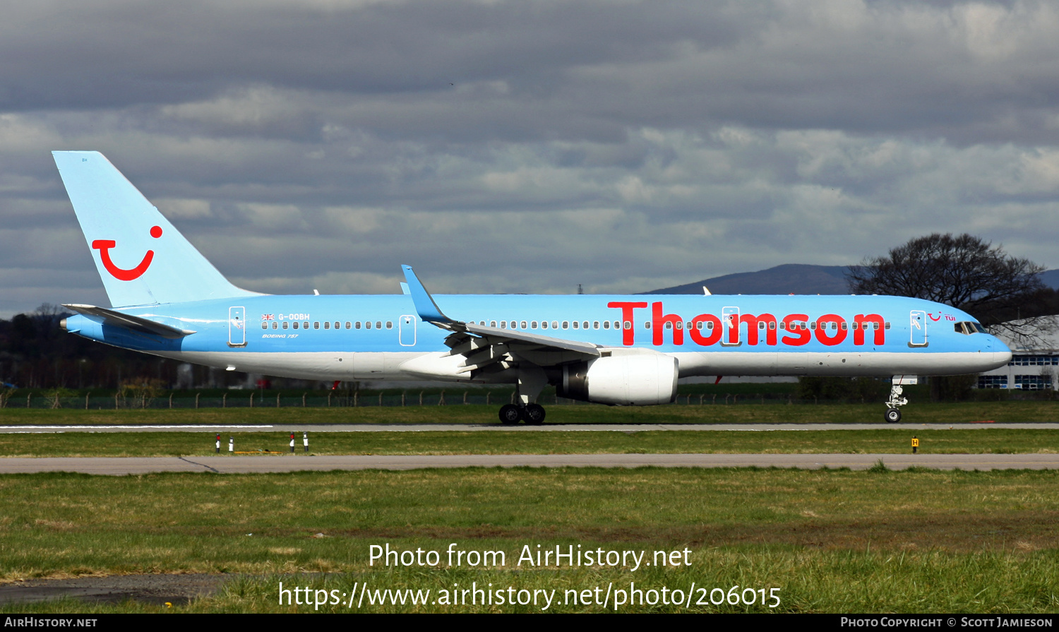 Aircraft Photo of G-OOBH | Boeing 757-236 | Thomson Airways | AirHistory.net #206015