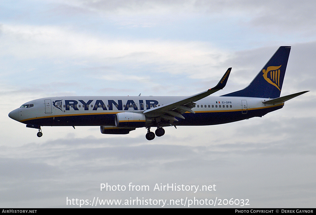 Aircraft Photo of EI-DPR | Boeing 737-8AS | Ryanair | AirHistory.net #206032